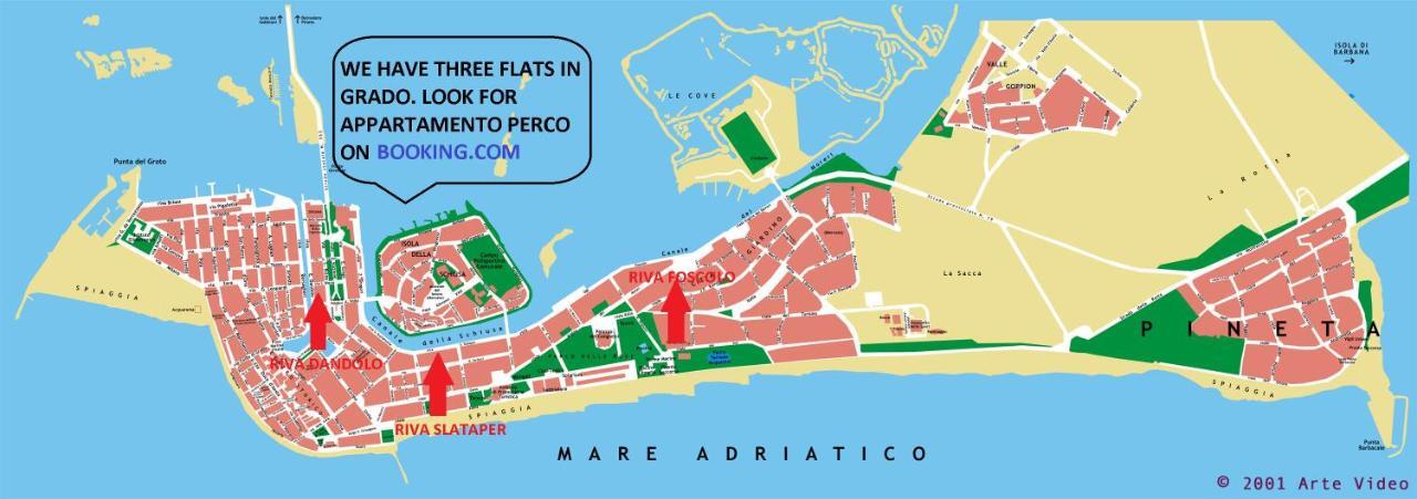 Appartamento Perco Riva Slataper Grado Extérieur photo